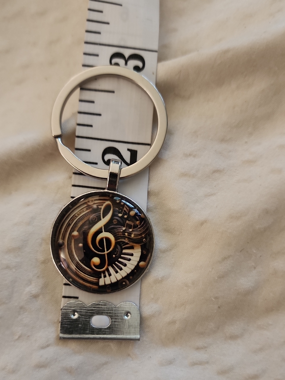 Music Treble Clef Keychain.